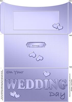 Elegant Wedding Money or Gift Wallet and Card