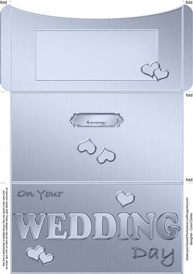 Elegant Wedding Money or Gift Wallet and Card
