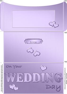 Elegant Wedding Money or Gift Wallet and Card