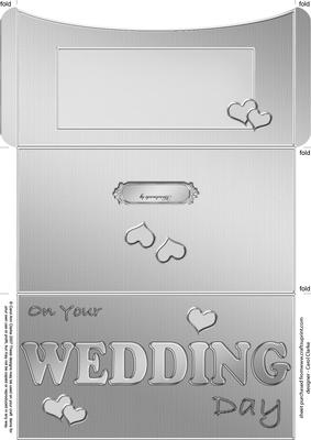 Elegant Wedding Money or Gift Wallet and Card