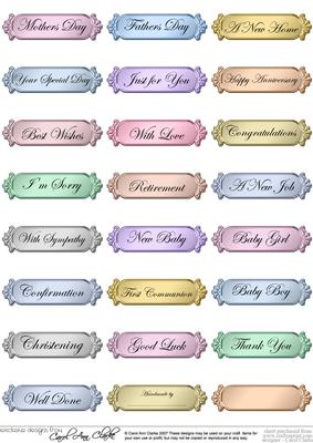 Metallic Everyday Mixed Greetings Text Plates