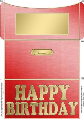 Elegant Birthday Money or Gift Wallet and Card
