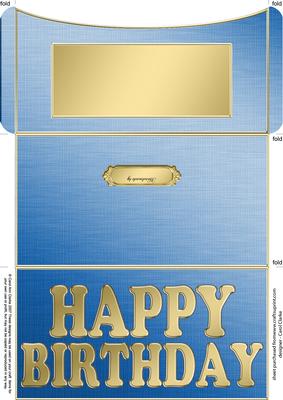 Elegant Birthday Money or Gift Wallet and Card