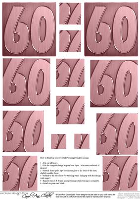 60th Metallic Age Twisted Pyramage Sheet