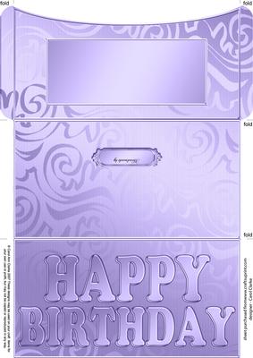 Elegant Birthday Flourish Money or Gift Wallet and Card