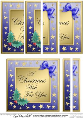 Elegant Christmas Greeting with Side Stacker Topper