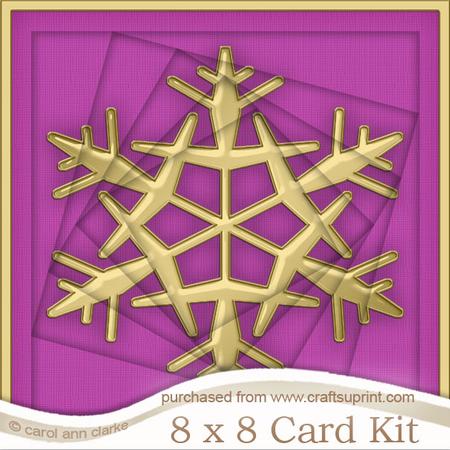 8 x 8 Xmas Snowflake Twisted Tunnel Card Kit