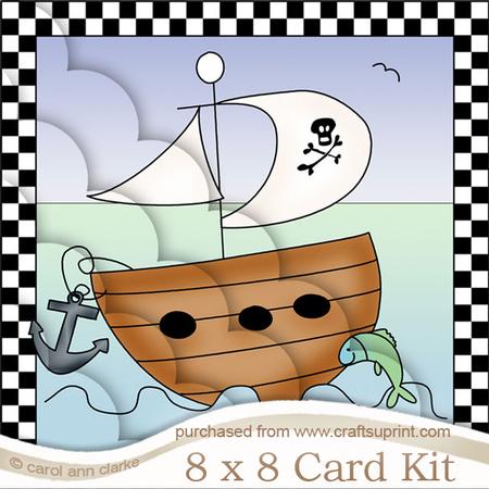 8 x 8 Pirate Ship!! Kit with Scalloped Corners
