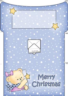 Rosie's Christmas Star Money or Gift Wallet and Card