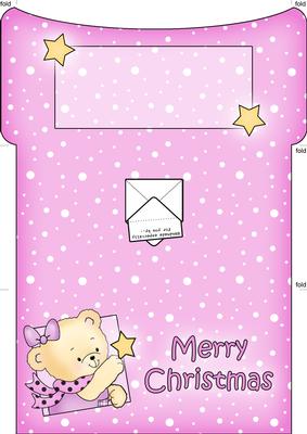 Rosie's Christmas Star Money or Gift Wallet and Card