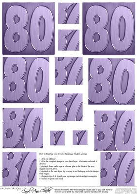 80th Metallic Age Twisted Pyramage Sheet