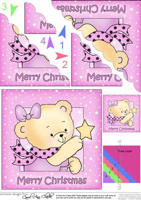 Rosie's Christmas Star Wavy Corner Side Stacker Topper