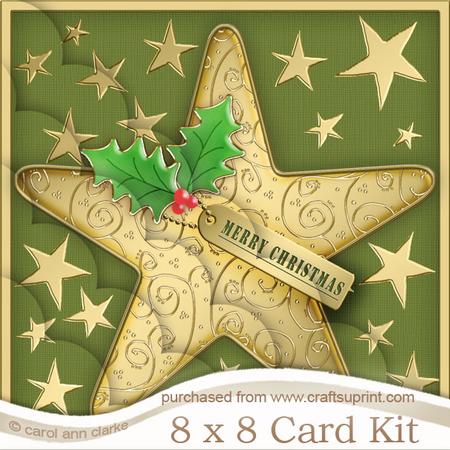 8 x 8 Xmas Star Kit with Scalloped Corners