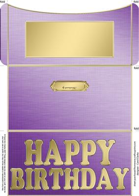 Elegant Birthday Money or Gift Wallet and Card