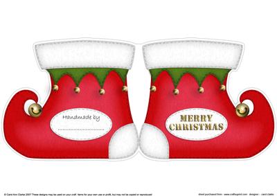Christmas Stocking Shaped Card