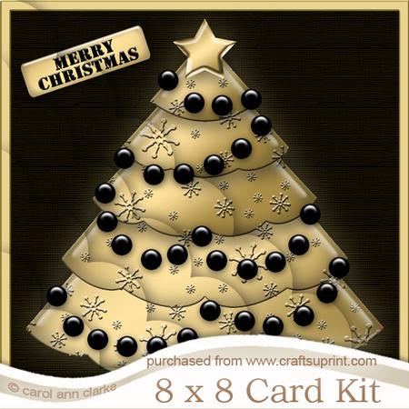 8 x 8 Xmas Tree Kit with Scalloped Corners