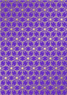 Gold Metallic Snowflakes Backing Paper