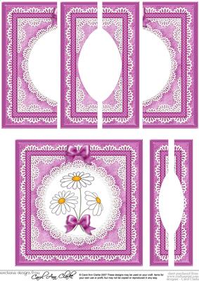 Denim and Daisies Quick Card with Circular Side Stacker