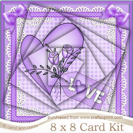 8 x 8 Love Heart Twisted Pyramage Kit