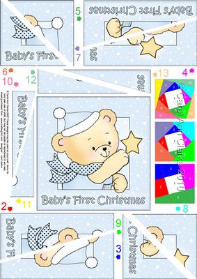 Robert's Star Baby's 1st Xmas Twisted Spiral Side Stacker