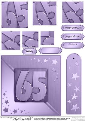 65th Metallic Age Quick Card with Twisted Pyramage
