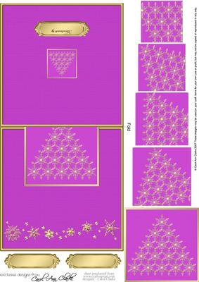 Xmas Snowflake Tree No-hole Over the Edge N Spiral Pyramid