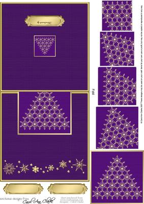 Xmas Snowflake Tree No-hole Over the Edge N Spiral Pyramid