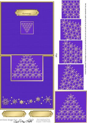 Xmas Snowflake Tree No-hole Over the Edge N Spiral Pyramid