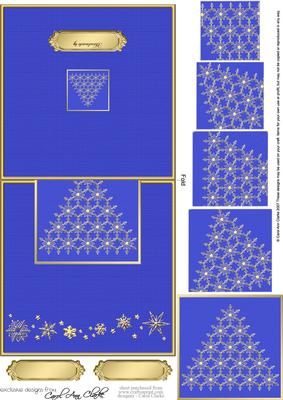 Xmas Snowflake Tree No-hole Over the Edge N Spiral Pyramid