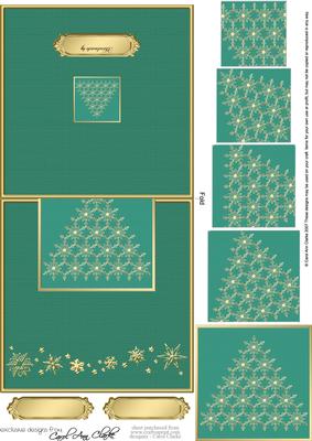 Xmas Snowflake Tree No-hole Over the Edge N Spiral Pyramid