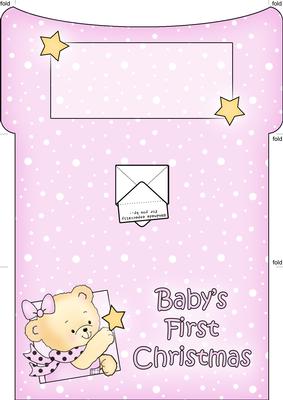 Rosie's Star Baby's 1st Christmas Money or Gift Wallet Card