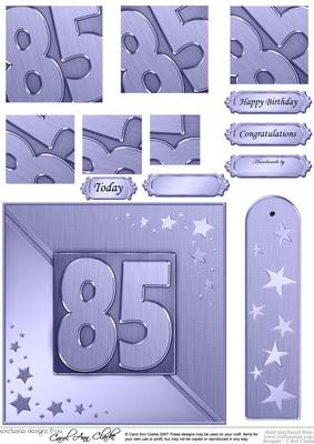85th Metallic Age Quick Card with Twisted Pyramage