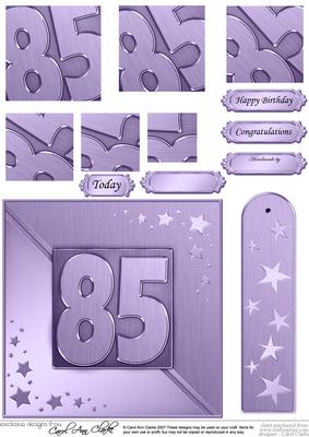 85th Metallic Age Quick Card with Twisted Pyramage