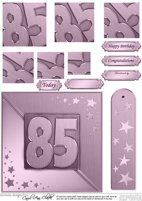 85th Metallic Age Quick Card with Twisted Pyramage