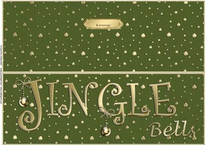 Large Dl Jingle Bells Quick Cut and Fold Card
