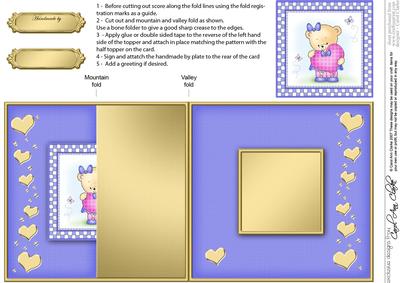 Rosie's Heart No-hole Fold Back Card