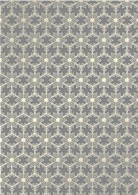 Gold Metallic Snowflakes Vellum Sheet