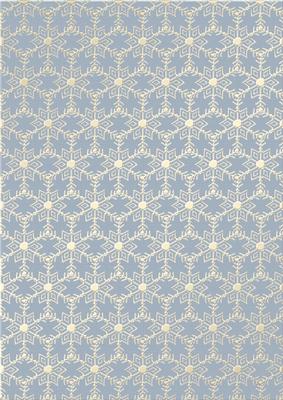 Gold Metallic Snowflakes Vellum Sheet