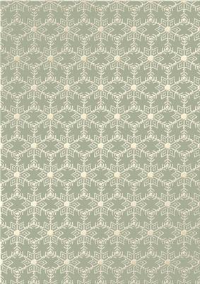 Gold Metallic Snowflakes Vellum Sheet