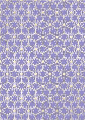 Gold Metallic Snowflakes Vellum Sheet