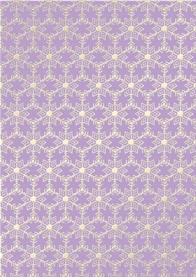 Gold Metallic Snowflakes Vellum Sheet