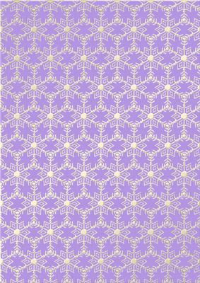 Gold Metallic Snowflakes Vellum Sheet