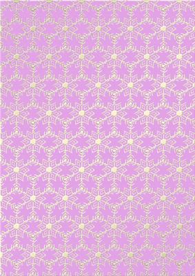 Gold Metallic Snowflakes Vellum Sheet