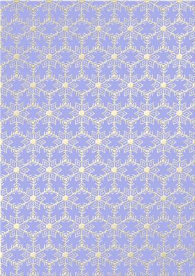 Gold Metallic Snowflakes Vellum Sheet