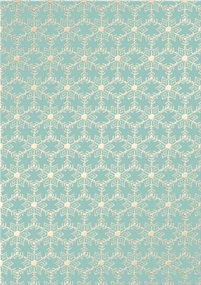 Gold Metallic Snowflakes Vellum Sheet