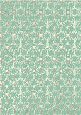 Gold Metallic Snowflakes Vellum Sheet