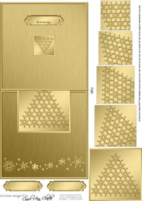 Xmas Snowflake Tree No-hole Over the Edge N Spiral Pyramid