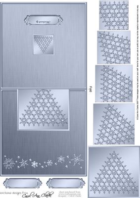 Xmas Snowflake Tree No-hole Over the Edge N Spiral Pyramid