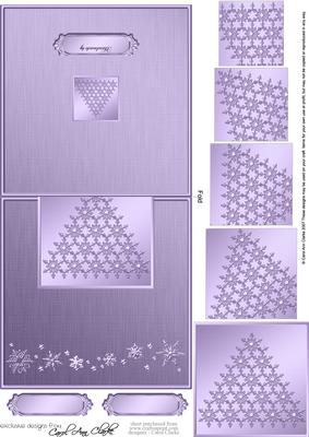 Xmas Snowflake Tree No-hole Over the Edge N Spiral Pyramid