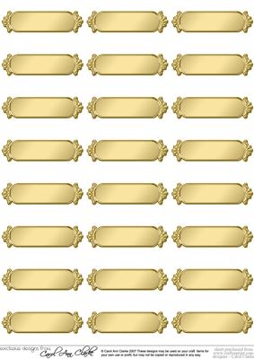 Metallic Blank Greetings Text Plates